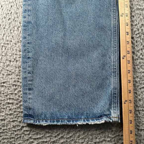 AGOLDE Jeans Womens 24 Low Slung Baggy in Libertine Wide Leg Light Blue Denim - Picture 10 of 16